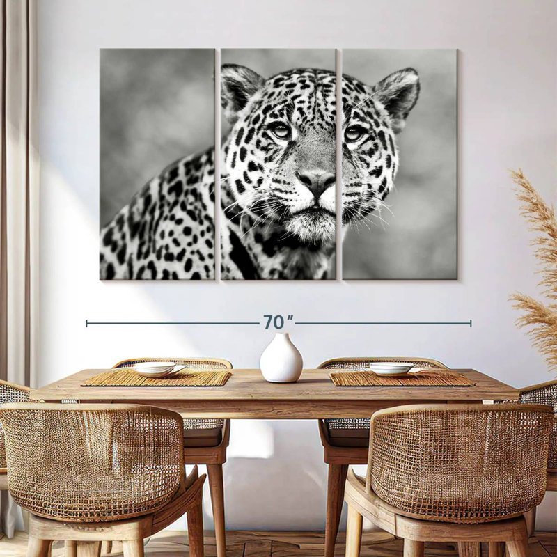 Monochromatic Jaguar, 42" H x 65" W