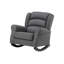 Chaise berçante Fabien, tissu gris