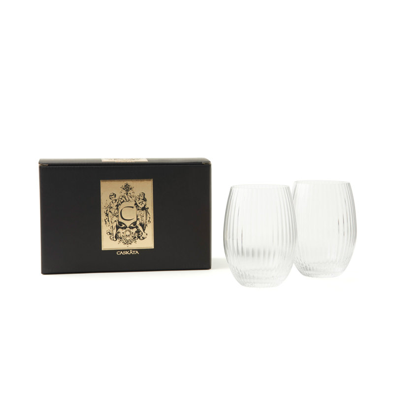 Quinn Handmade Crystal Drinking Glass, Clear