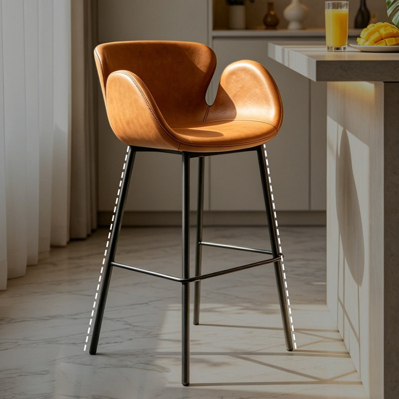 Fauteuil à dossier plein brun et noir (lot de 8), Brun