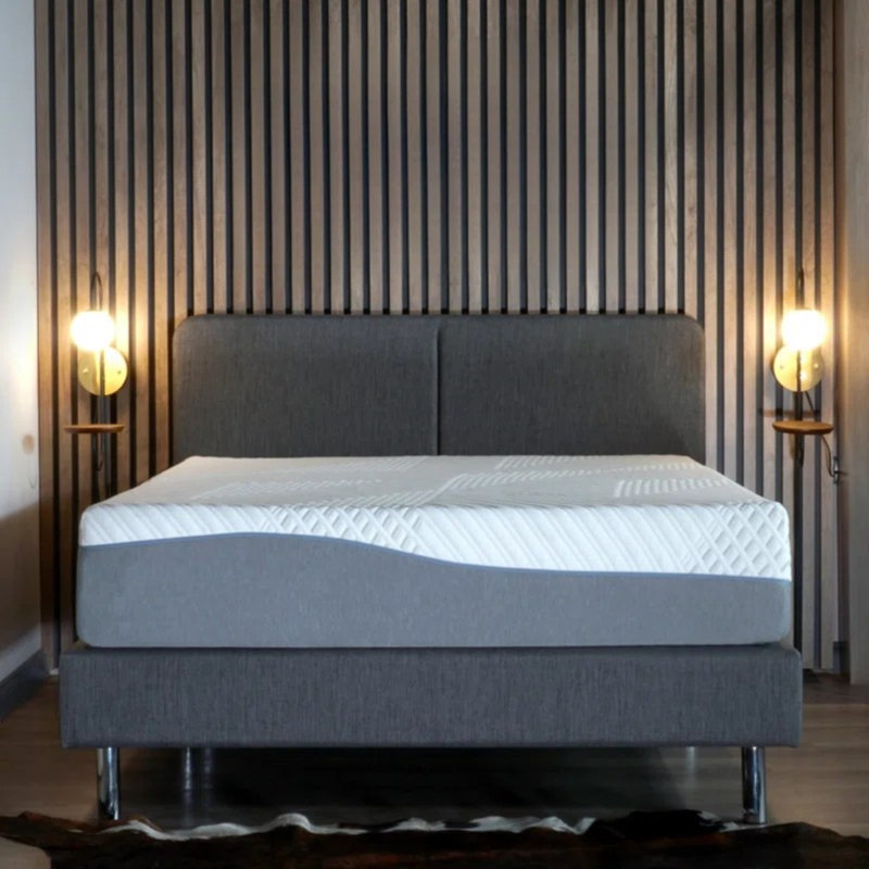 Kruger Medium Cooling Gel Memory Edge Support Pocket Spring Removable Cover Hybrid Mattress, California King, 14"