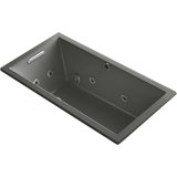 Underscore 60" x 32" Alcove/Tile In Whirlpool Acrylic Bathtub with Heater