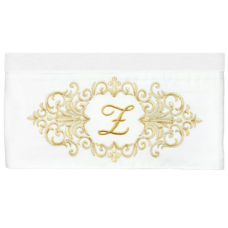 Linum Home Textiles 100% Turkish Cotton MONICA 2PC Embellished Bath Towel Set, Z