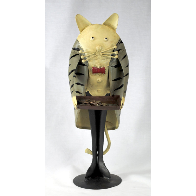 Figurine Drossett, H 14 po x l 5 po x P 5 po, Gris