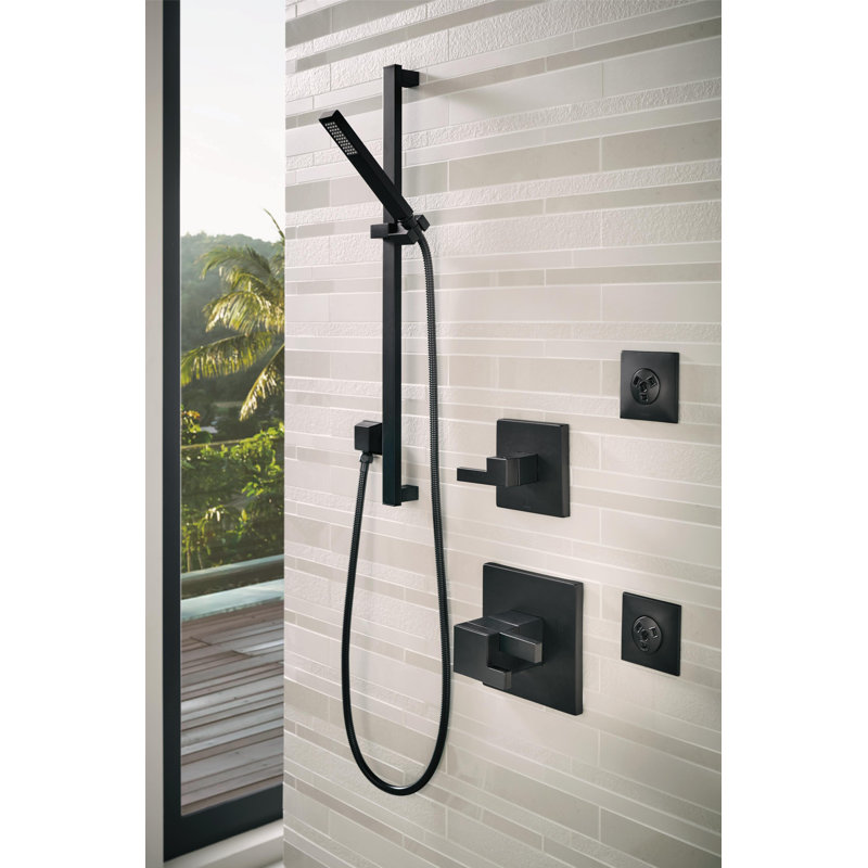Siderna® TempAssure® Thermostatic Valve Trim, Matte Black