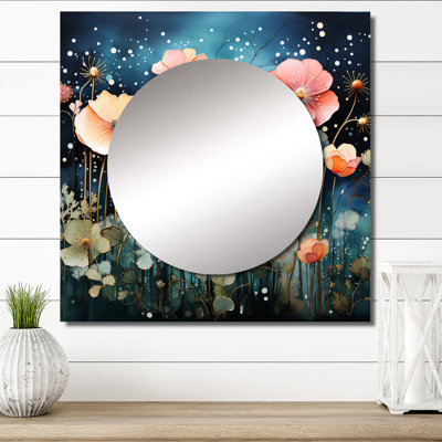 Miroir mural de salon Teryn - Abstract Botanicals