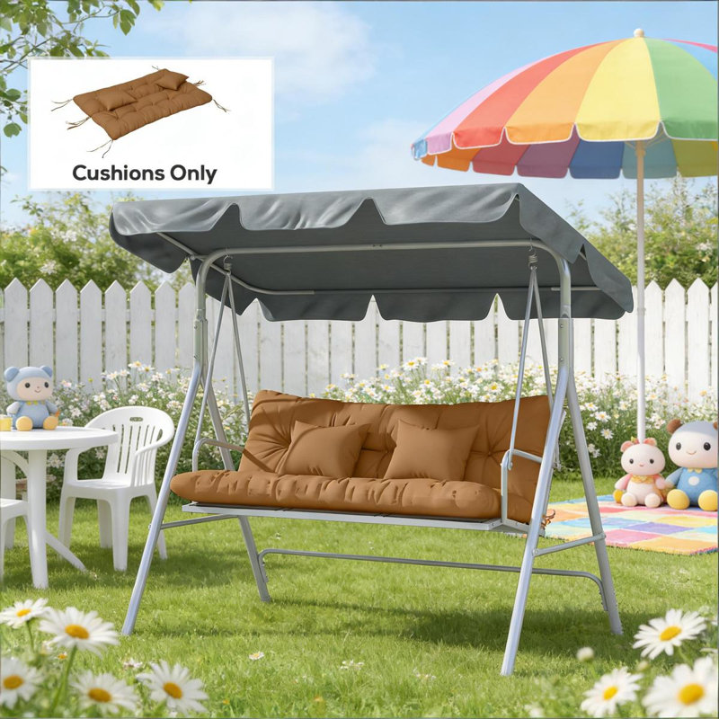 Outdoor Bench Seat Cushion,Tufted Bench Cushions, Tan
