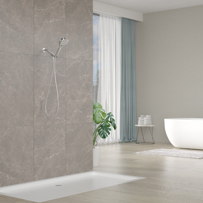 Pomme de douche réglable multi fonctions, Chrome