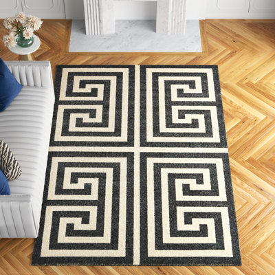 Tapis noir / beige Barreto Performance