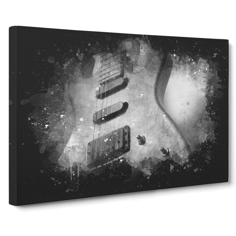 Electric Guitar Vol.2 - Wrapped Canvas Painting, 60cm H x 91cm W x 3cm D