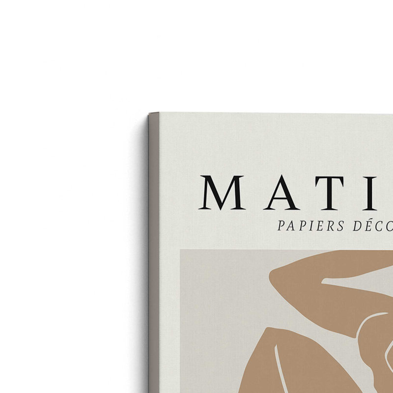 Matisse's Nude III en brun clair, Toile tendue, H 30 po x l 20 po x P 1,25 po
