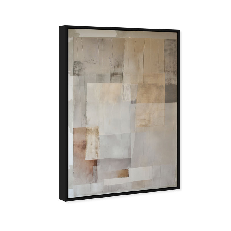 Dustveil (II) Canvas Abstract Print by Oliver Gal, Black Frame, 10 x 15, 55"H x 37"W, Black Frame