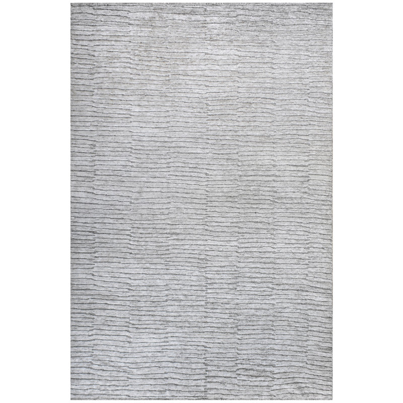 Area Rug in Black/Light Gray, Rectangle 12' x 18'