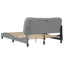 Structure de lit avec DEL sans matelas 76 po x 79,9 po gris clair Hvar-126229035-126229039