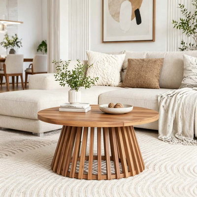 Wood Patio Coffee Table