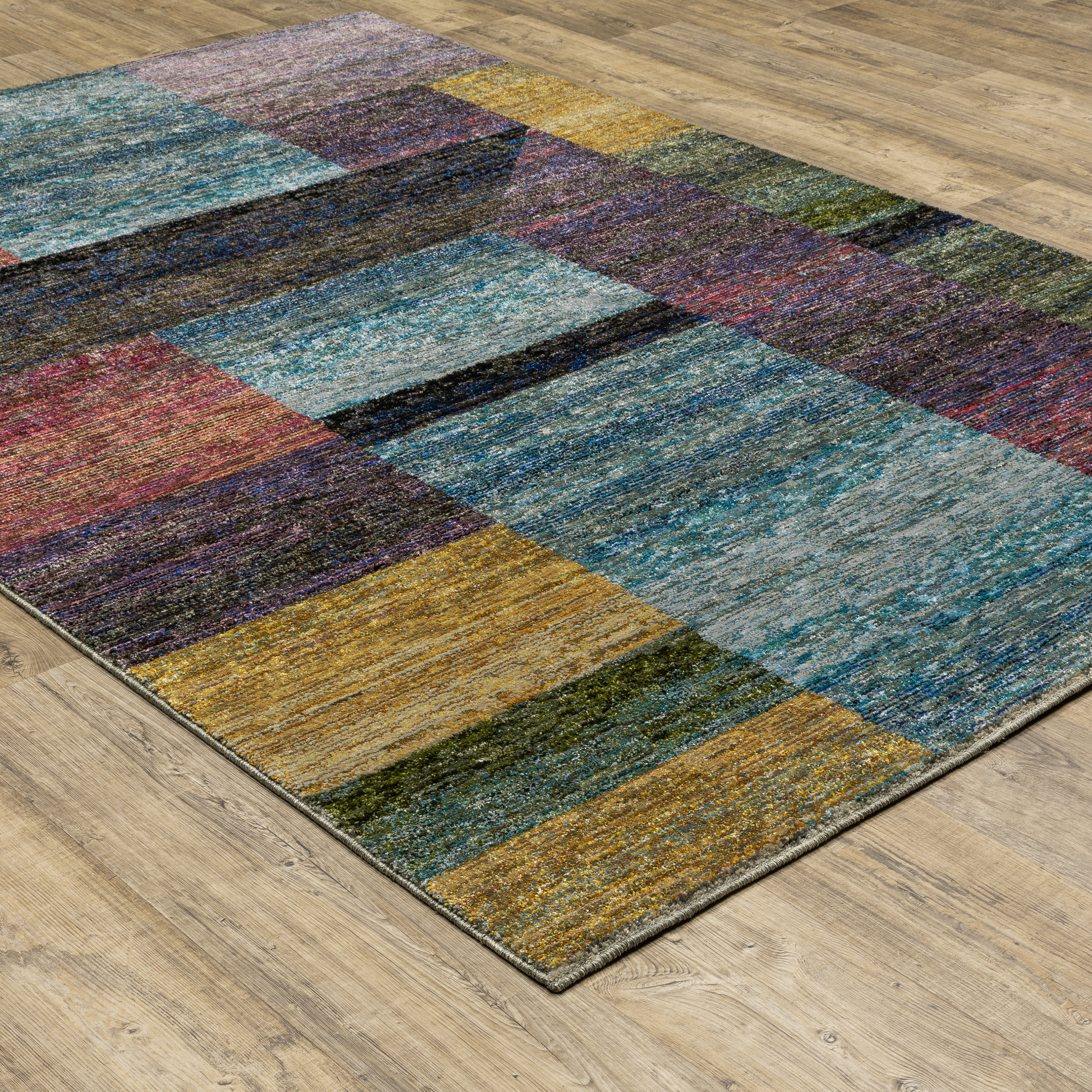 Ivy Bronx Matlock Abstract Blue/Purple/Red Area Rug | Wayfair