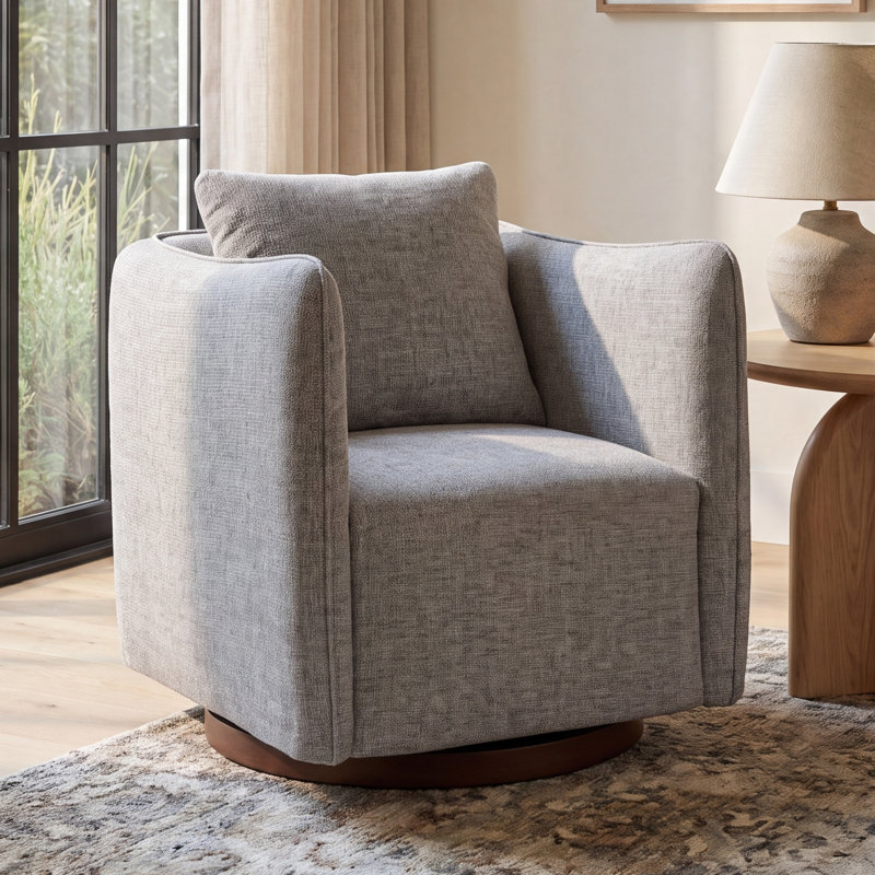 Winslow Upholstered Swivel Armchair