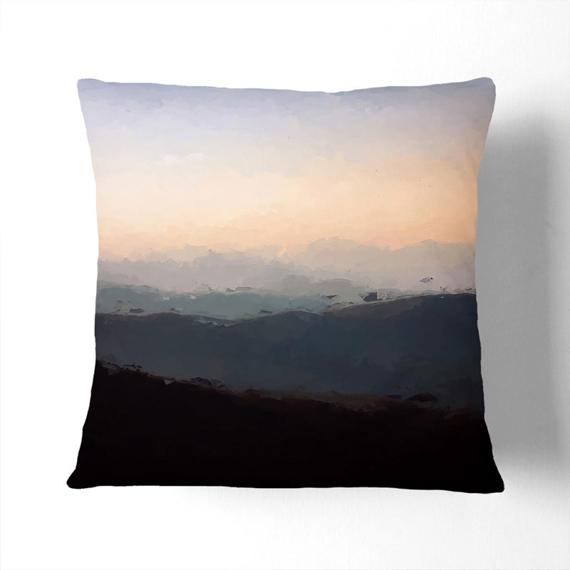 Abstract Square Cushion, 55cm H x 55cm W x 20cm D, Black