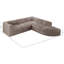 Tissu d'ameublement en velours Demars 5 pièces Canapé modulaire modulaire-1051578087