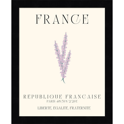 Mirando " France Travel Poster French Lavender " by Chayan Lewis