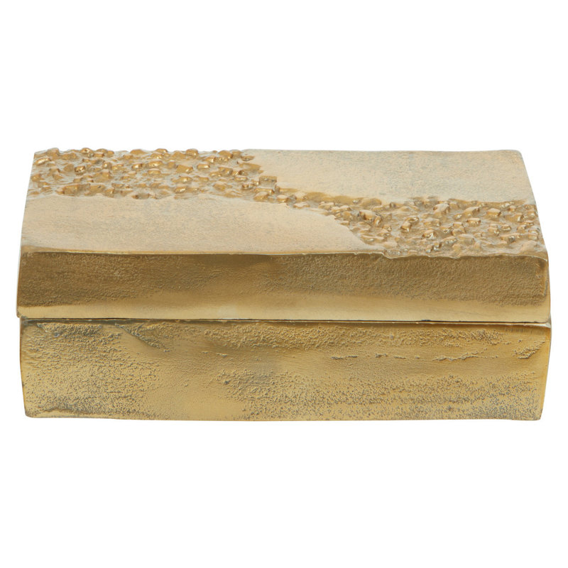 Azilyn Aluminium Decorative Box, Gold
