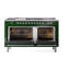 Cuisinière ILVE Nostalgie II Série 60 po à double combustible avec 7 brûleurs scellés, plaque de cuisson, table française (gaz naturel, porte pleine)-134209485-134209472