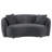 Karol 2-Piece Velvet Upholstered Sofa Set Dark Grey