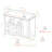 Changing Table Dresser with Drawers