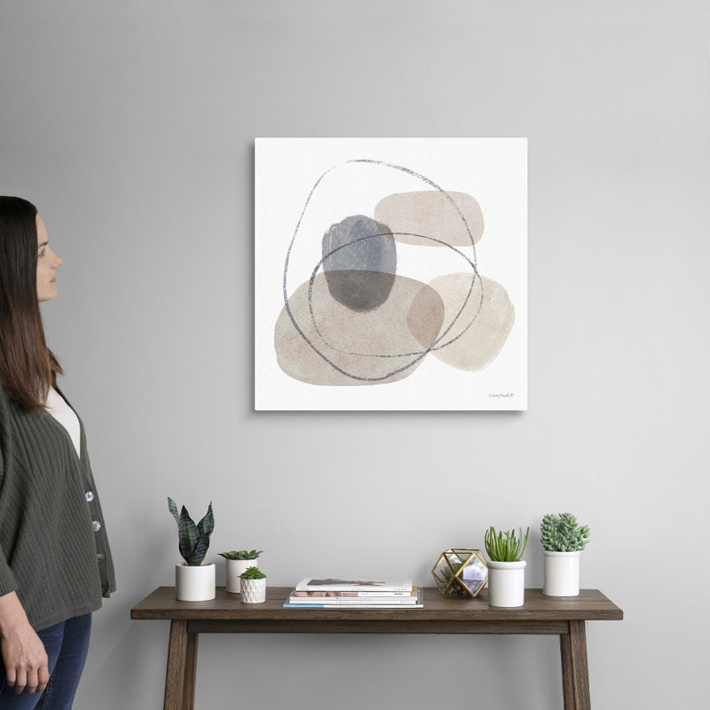 « Think Neutral 07 » par Lisa audit, reproduction d’art sur toile, H 24 po x l 24 po x P 1,25 po, Toile tendue