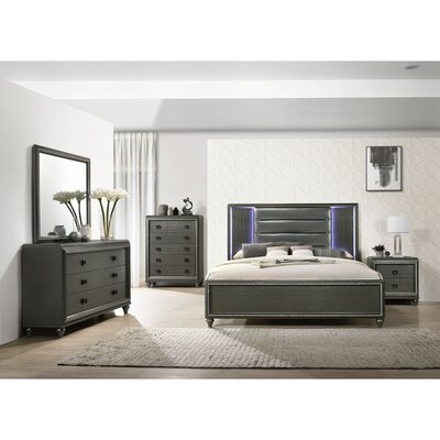 Faris Queen Standard 5 Piece Dresser Set -  Picket House Furnishings, MN600QB5PC