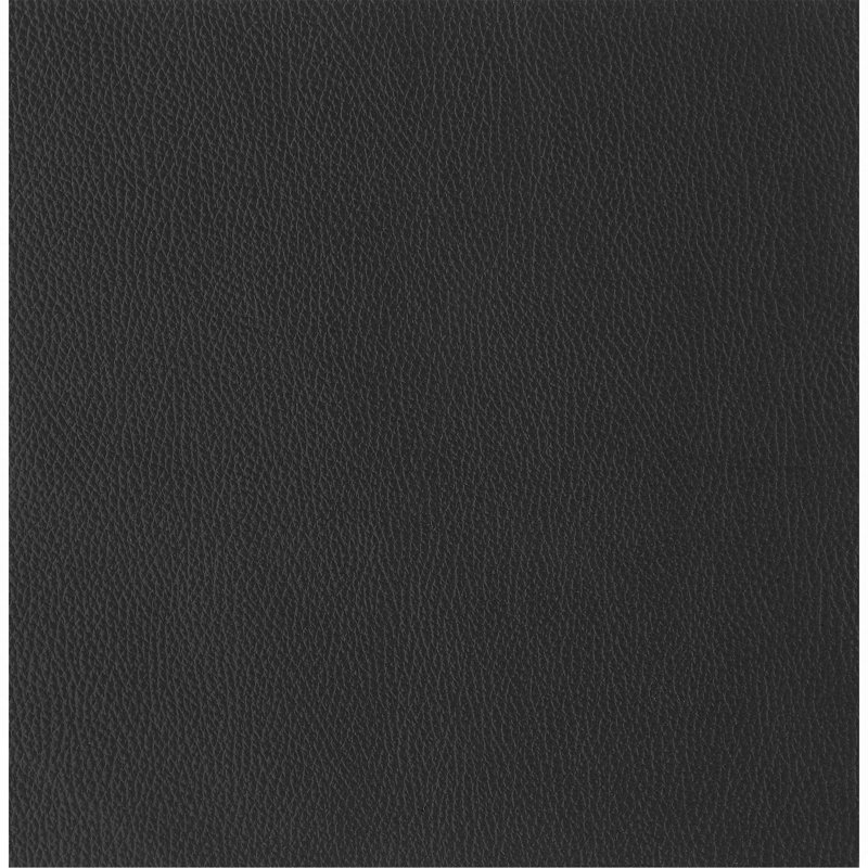 Chaise en cuir fleur, Noir