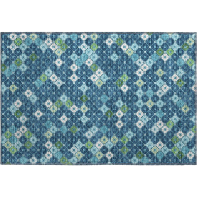 Premium Machine Washable Ashington AMF1837 Geometric Rug