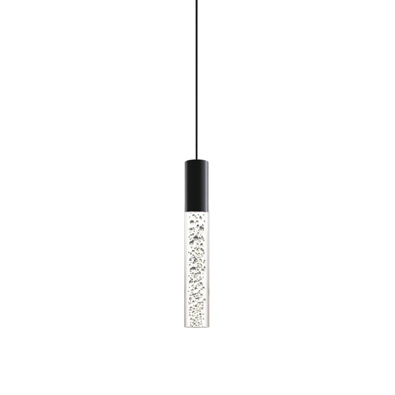 Novo Short - Diffuseur de bulles - Suspension simple en acrylique, Noir mat