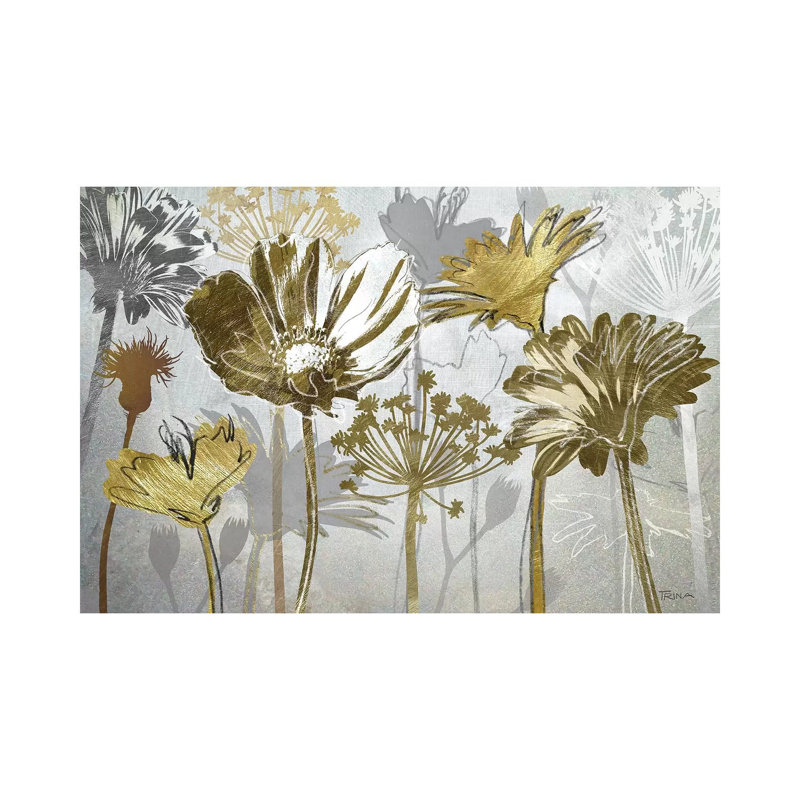 «Summer's Field» par Katrina Craven - peinture sur toile tendue, H 18 po x l 26 po x P 1,5 po