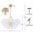Gold Chandeliers With Ribbed Globe Glass-1257371919-1257371918