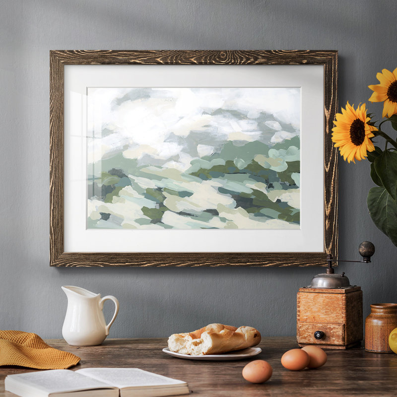 Verdant Hillside I Framed On Paper Print, Noyer, H 22 po x l 32 po x P 1,5 po