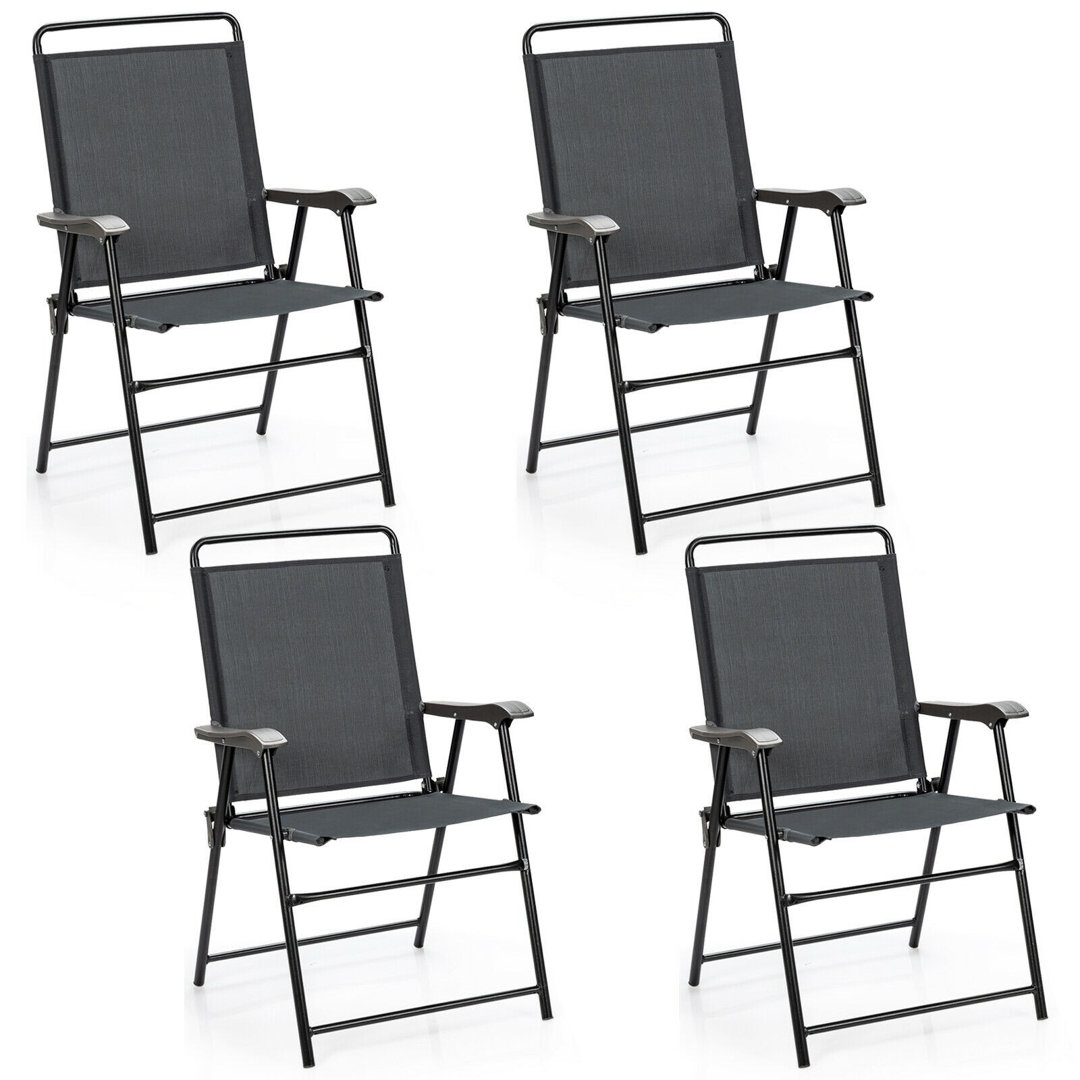 Beach Chair (Set of 4) Costway