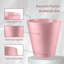 Dessa Plastic Waste Paper Bin 6L Round Waste Basket Trash Can Lightweight Rubbish Bin (Pink)