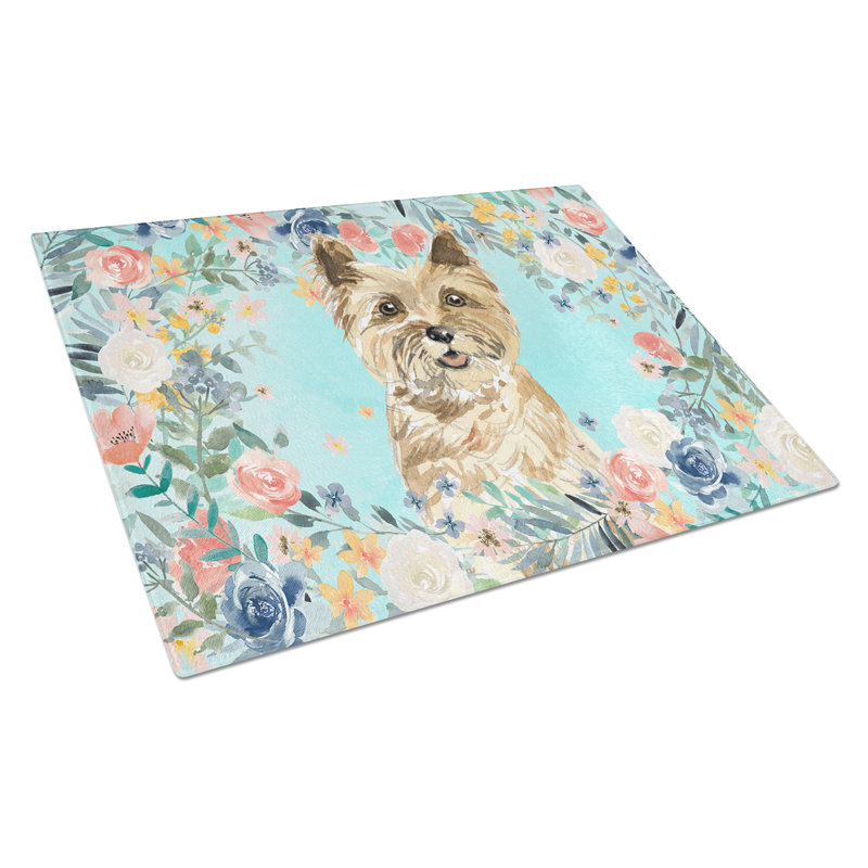 Planche à découper en verre Terre-Neuve large-bo2, Cairn terrier