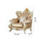 Fauteuil de luxe en bois massif de style européen