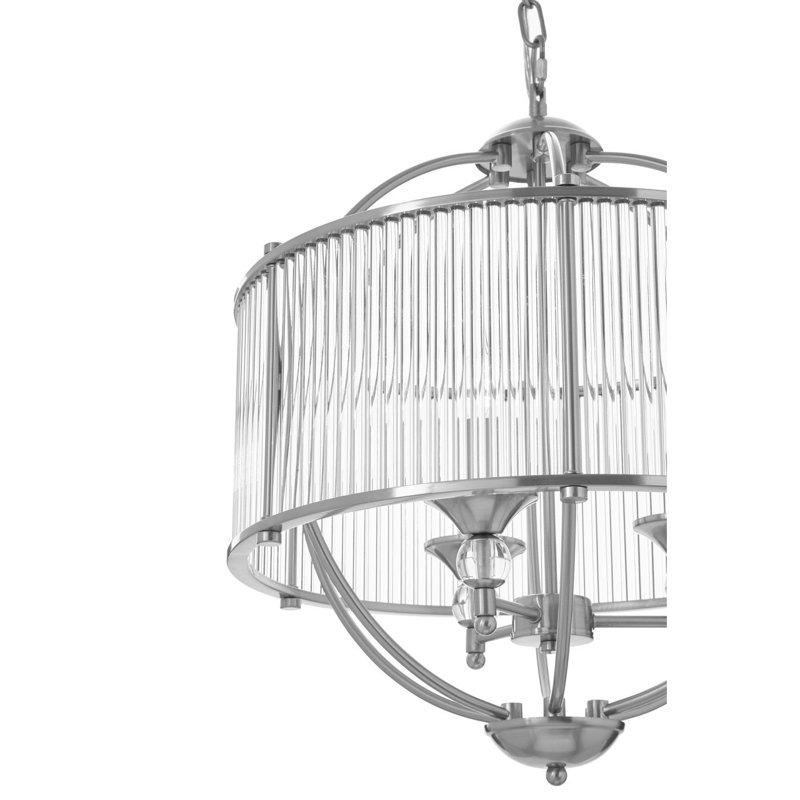 Coline 3 - Light Silver Sphere Pendant