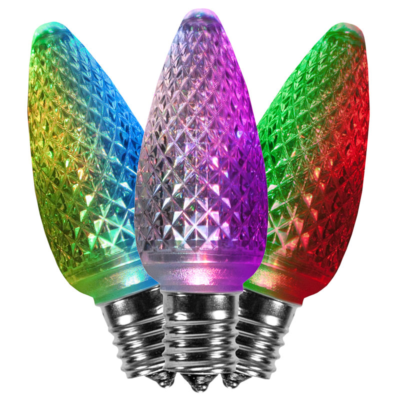 Ampoule 25 W à DEL C9 de 25 watts à changement de couleur, Multi-couleur