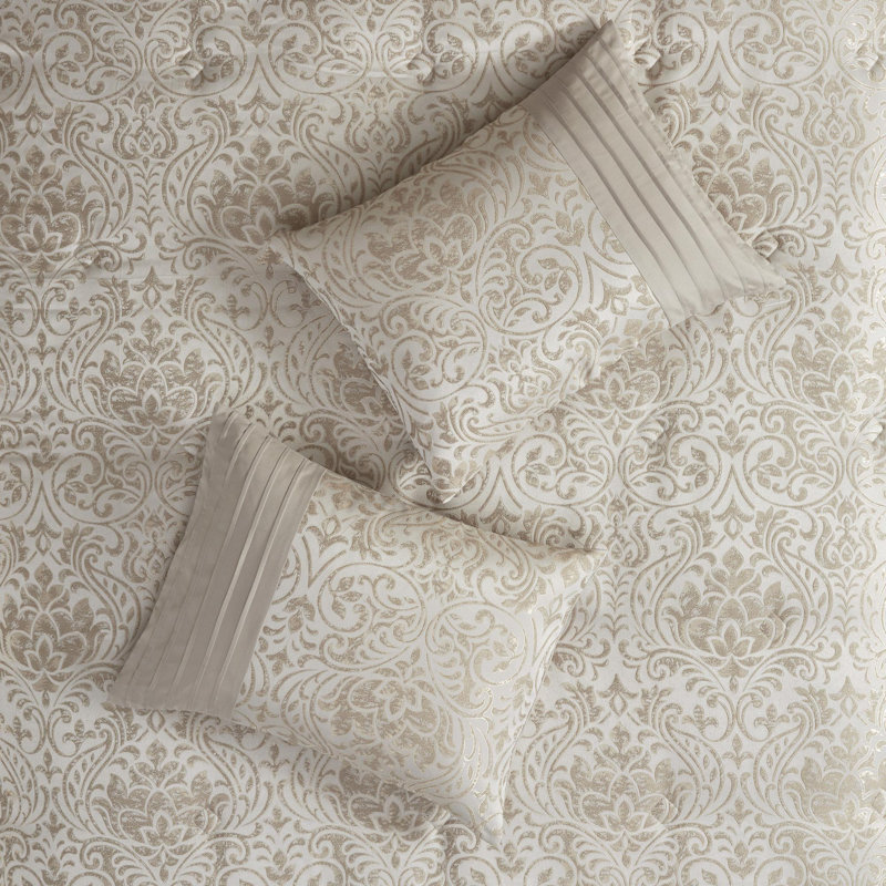 Ensemble d'édredon en coton jacquard 12 pièces