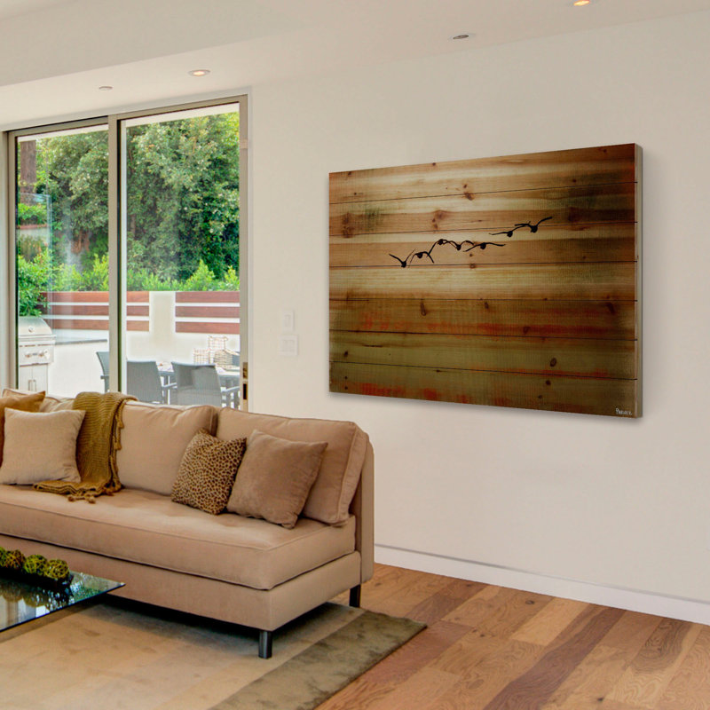 «Sun Flight» par Parvez Taj - photographie sur bois, 24 po x 36 po