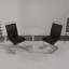 Table de salle à manger 31,5 "circulaire blanche, table de salle à manger Tulip, table de salle à manger pour 2 à 4 personnes, plateau et base en panneau de fibres à densité moyenne et 2 chaises de salle à manger en métal plaqué de polyuréthane noir-1902367906-1902367911-1902367909