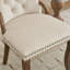 Chaise de salle à manger en velours avec garniture touffetée à la main-1506630235