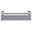 Lit plateforme simple avec lit gigogne escamotable, structure en bois de pin massif, tête et pied de lit, sans sommier, peu encombrant