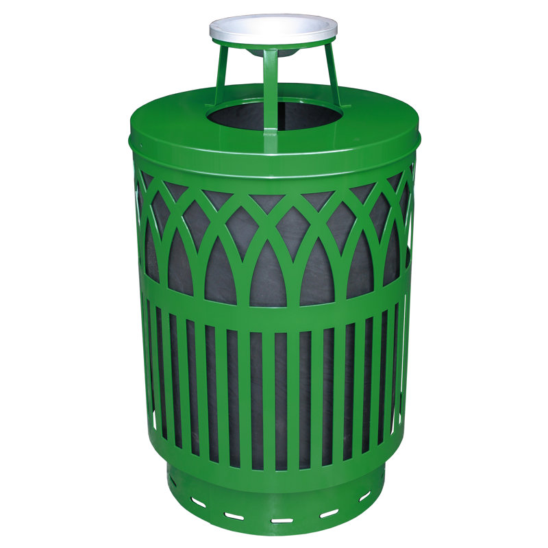 Poubelle 40 gallons receptacle Covington, Vert