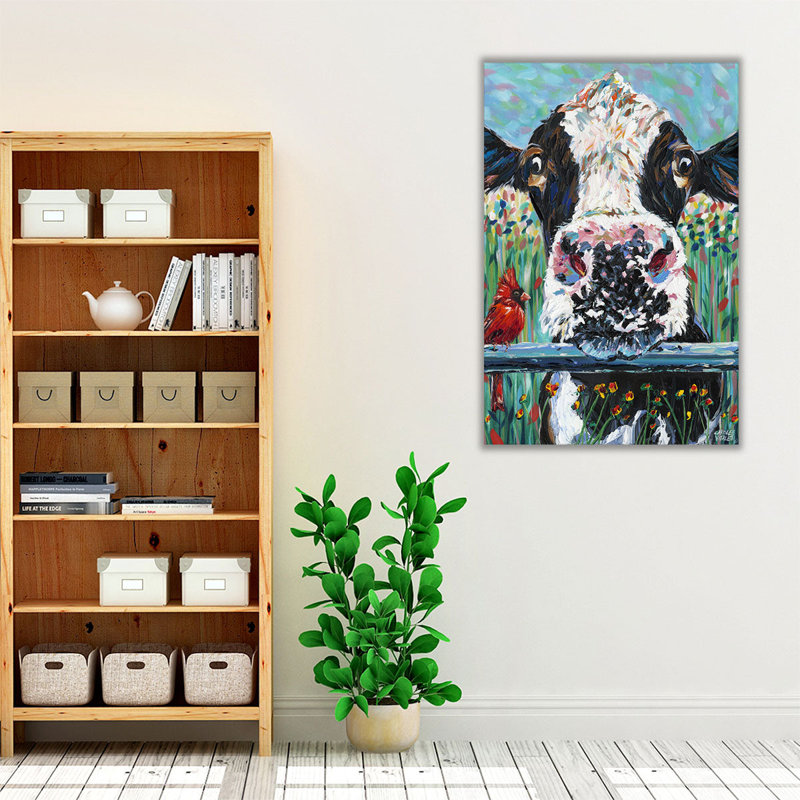 Farm Buddies I - reproduction d'art sur toile, H 24 po x l 16 po