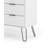 Dufresne Large White Sideboard, 2 Doors and 3 Drawers, Industrial Design